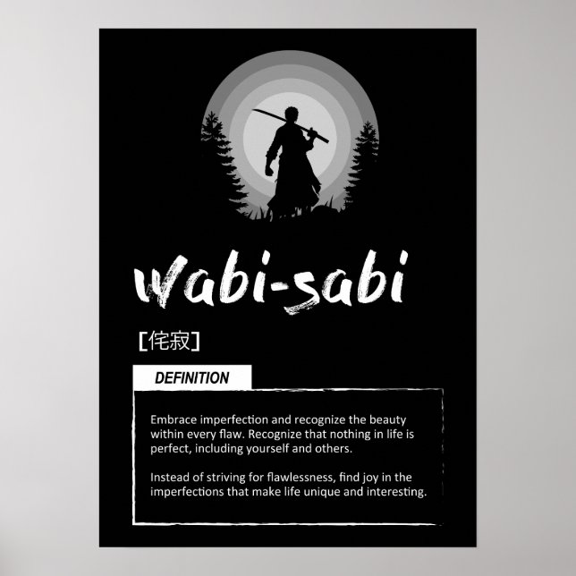 Poster Wabi-Sabi - Le Concept Japonais Pour Réussir (Devant)