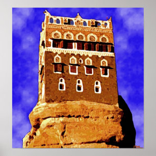 Poster WADI DAHR Yémen (pas loin de sanaa)