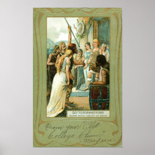 Poster Wagner, Gotterdammerung 1907 Vintage