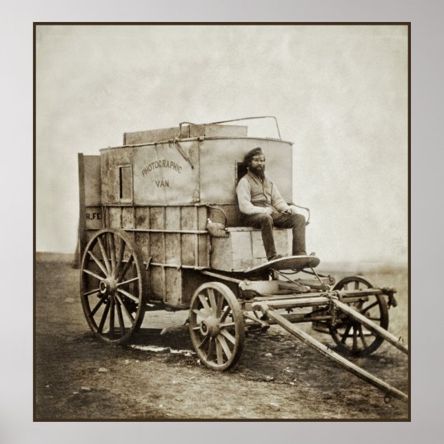 Poster Wagon de Photographie vintage de Roger Fenton (Devant)