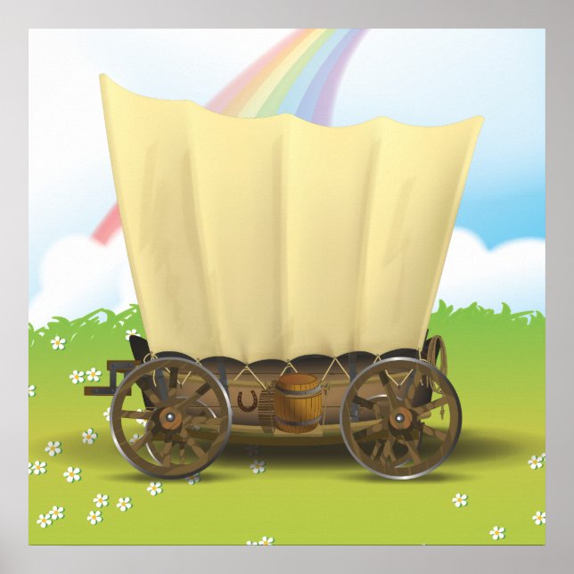 Poster Wagon West (Devant)