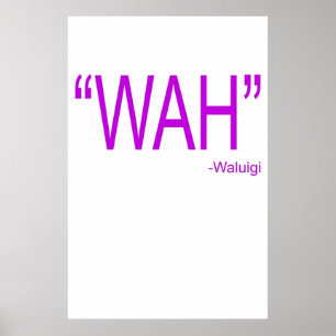 Poster Wah Waluigi