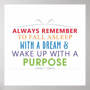 Poster Wake Up With a Purpose