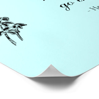 Poster Walden Citation, "Ne regarde jamais en arrière"