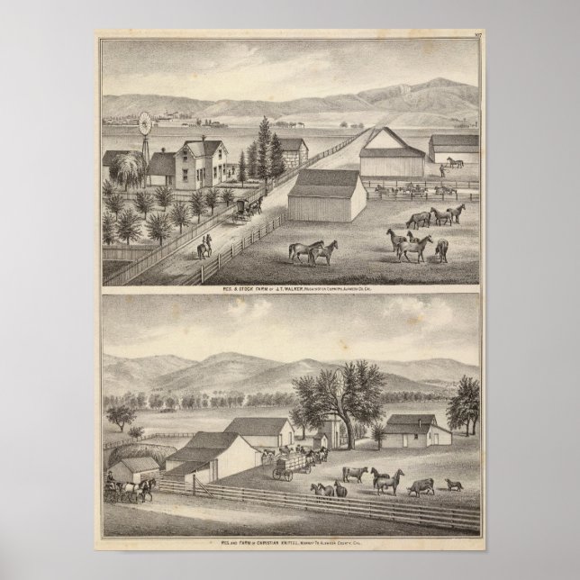 Poster Walker, Résidences de Knittel, fermes (Devant)