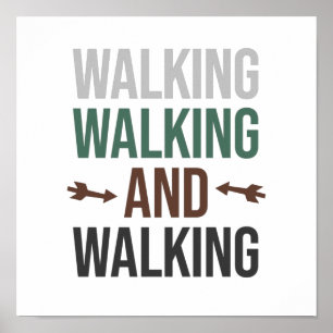 Poster Walking is the Best Therapy Quote