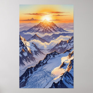 Poster Wall art. Icebergs