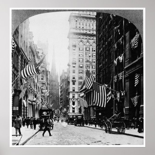 Poster Wall Street 1900 (Devant)