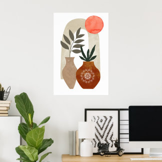 Poster Wallart, Décor de maison, Art du boho, Chambre à c