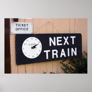 Poster Wallingford station, Oxfordshire, UK