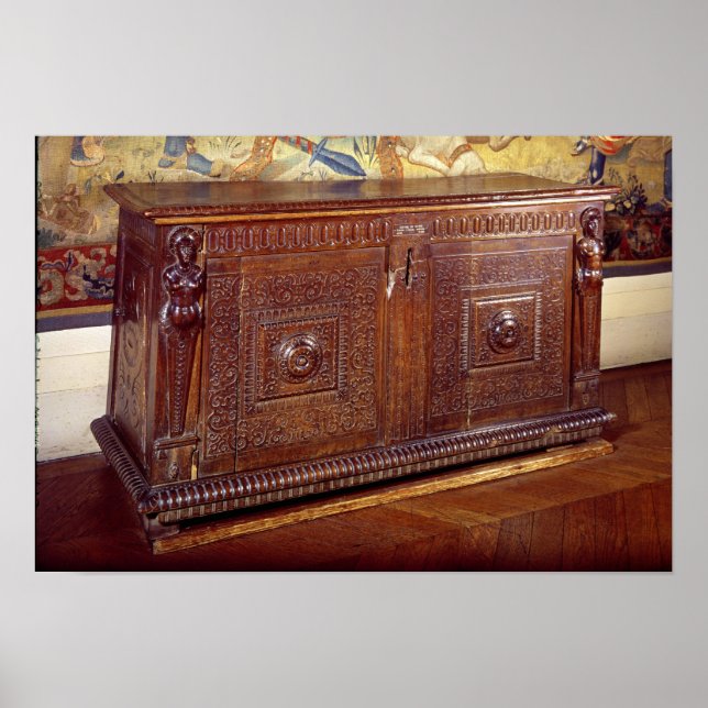 Poster Walnut Sideboard, Lyonnais School (Devant)
