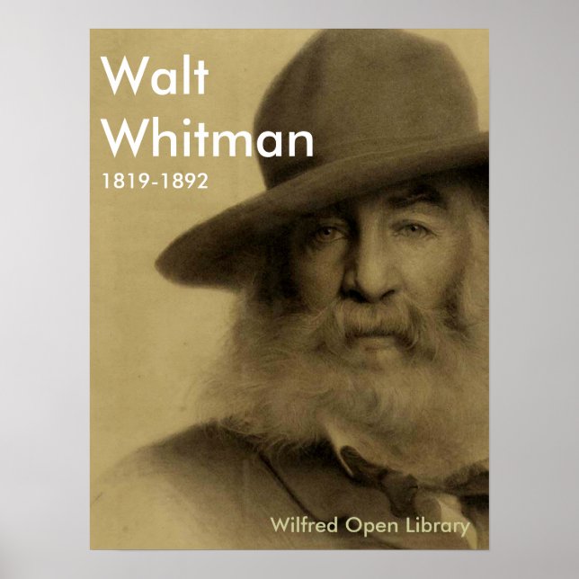 Poster Walt Whitman (Devant)