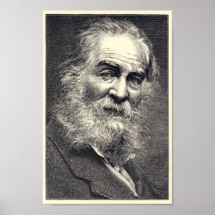 Poster Walt Whitman Engraving, 52 ans