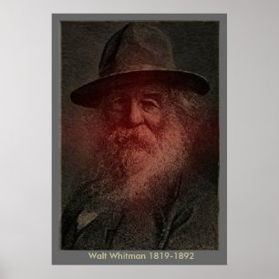 Poster Walt Whitman - Portrait