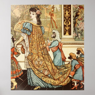 Poster Walter Crane, Beauté et la Bête, 1875