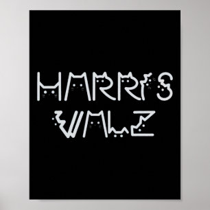 Poster Waltz 2024 Election Funny Cat Kamala Harris Tim Wa