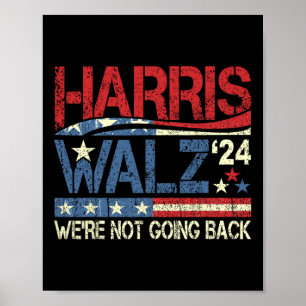 Poster Walz 2024 Kamala Harris 2024 Tim Walz 2024 Usa Fla