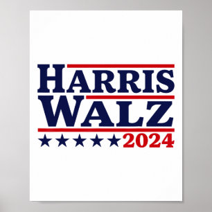 Poster Walz 24 Élection Kamala Harris Tim Waltz 24 4 