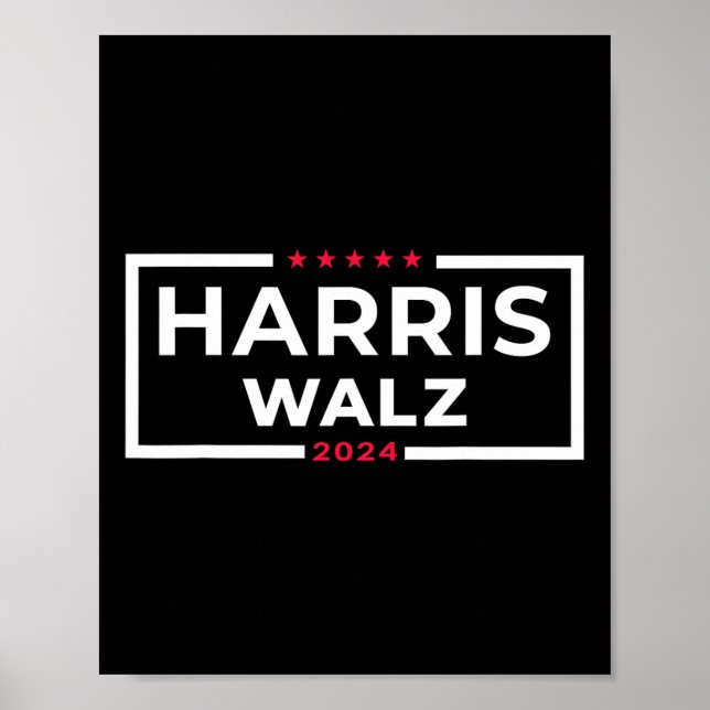 Poster WAlzheimer 2024 Tim W Kamala Harris Élection améri (Devant)