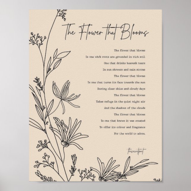 Poster-Wanddekor Poster (Vorne)