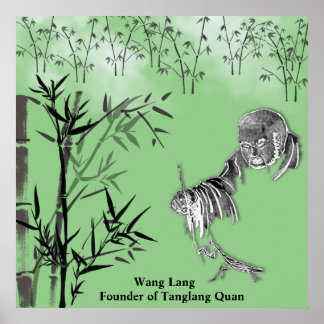 Poster Wang Lang Fondateur de Tanglang Quan