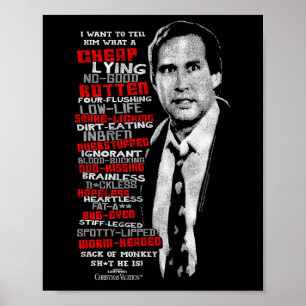 Poster Warner Bros. Noël Vacation Profanités - Femme