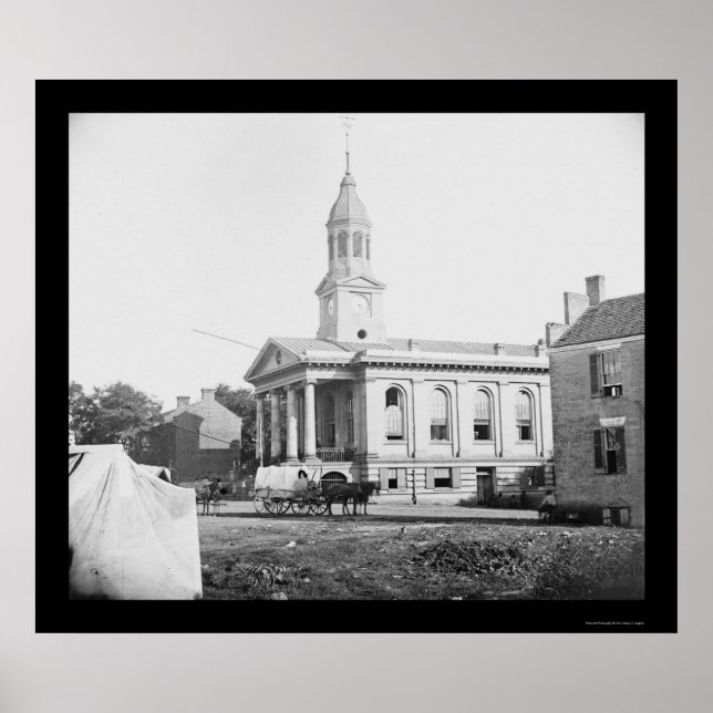 Poster Warrenton, VA Courthouse 1862 (Devant)