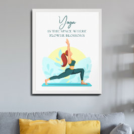 Poster Warrior Yoga Art - Inspiration personnalisable
