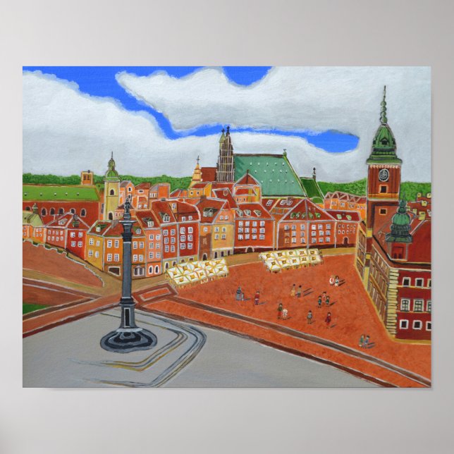 Poster, Warschau, Polen Poster (Vorne)