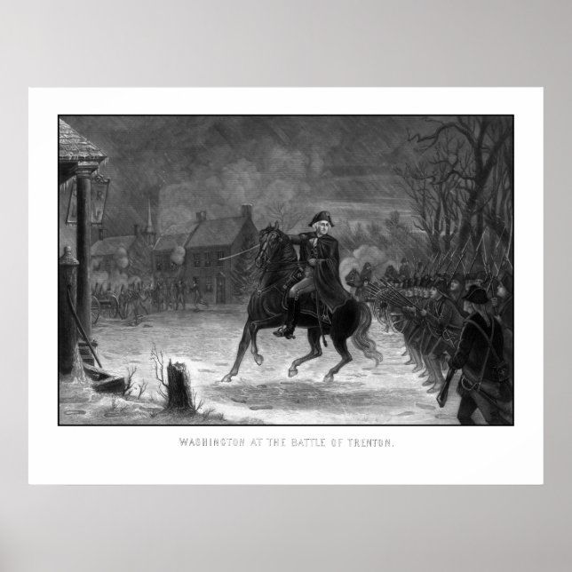 Poster Washington À La Bataille De Trenton (Devant)