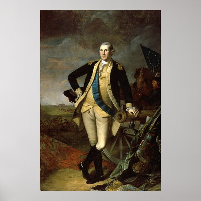 Poster Washington à Princeton, 1779 / par Charles Peale (Devant)