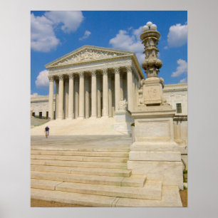 Poster Washington, C.C, bâtiment de court suprême