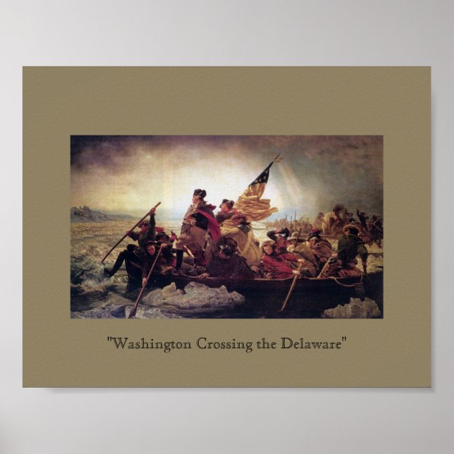 Poster Washington Crossing the Delaware (Devant)