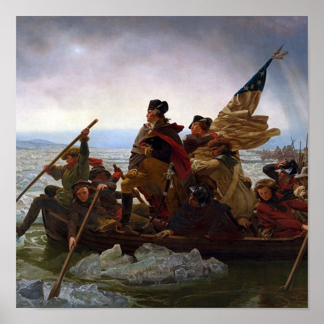 Poster Washington Crossing the Delaware (Devant)