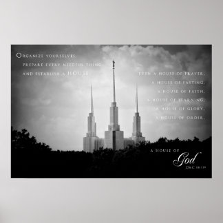 Poster - Washington DC LDS Tempel 3