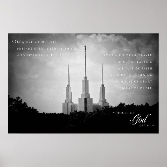 Poster - Washington DC LDS Tempel 3 (Vorne)