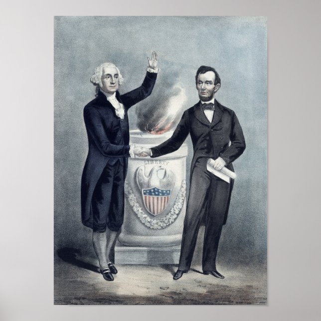 Poster Washington et Lincoln (Devant)