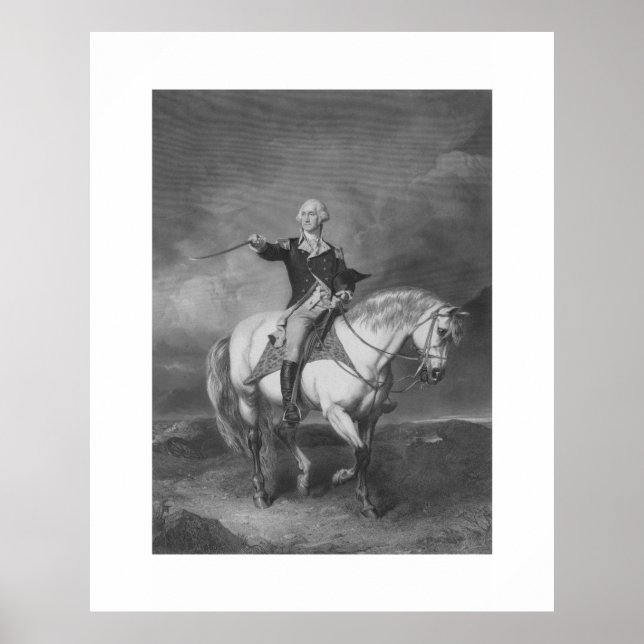 Poster Washington Reçoit Un Salut À Trenton (Devant)