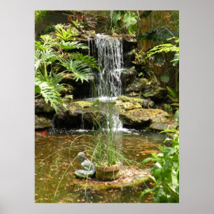 Poster, Wasserfall und Meerjungfrau Poster