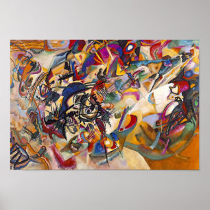 Poster Wassily Kandinsky - Composition 7 Art Abstrait
