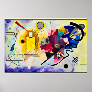 Poster Wassily Kandinsky : jaune-rouge-bleu