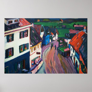 Poster Wassily Kandinsky Le Paysage Urbain Vibrant Classi
