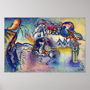 Poster Wassily Kandinsky - Saint George et les cavaliers