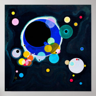 Poster Wassily Kandinsky: Several Circles