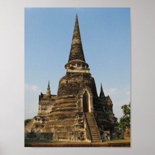 Poster Wat Phra Si Sanphet ... Ayutthaya, Thaïlande