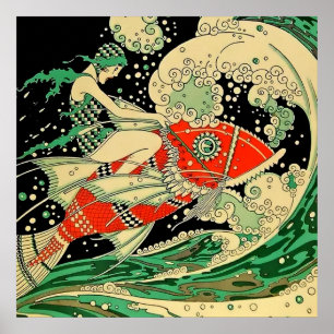 Poster “Water” Art Deco By Jose Carlos