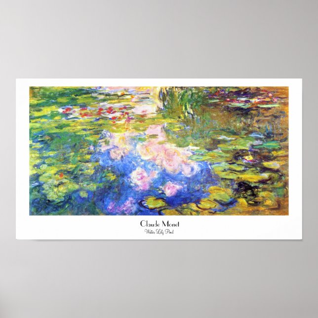 Poster Water Lily Pond Claude Monet (Devant)