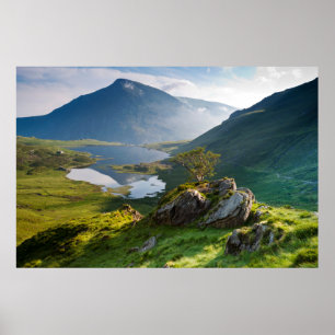 Poster Water Pen yr Ole Wen Lake Idwal Snowdonia Park
