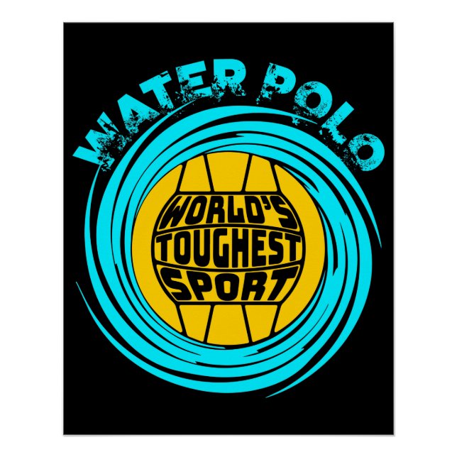 Poster Water Polo Sport le plus dur au monde (Devant)