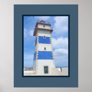 Poster Watercolor lighthouse